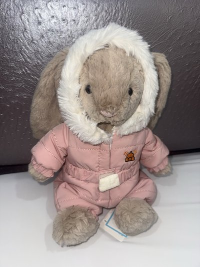 jellycat 雪地拿鐵邦尼兔(snowsuit)