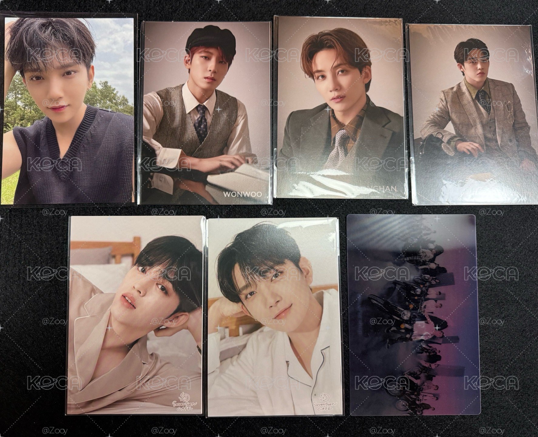 Seventeen 特典立牌/各類明信片/透卡特典