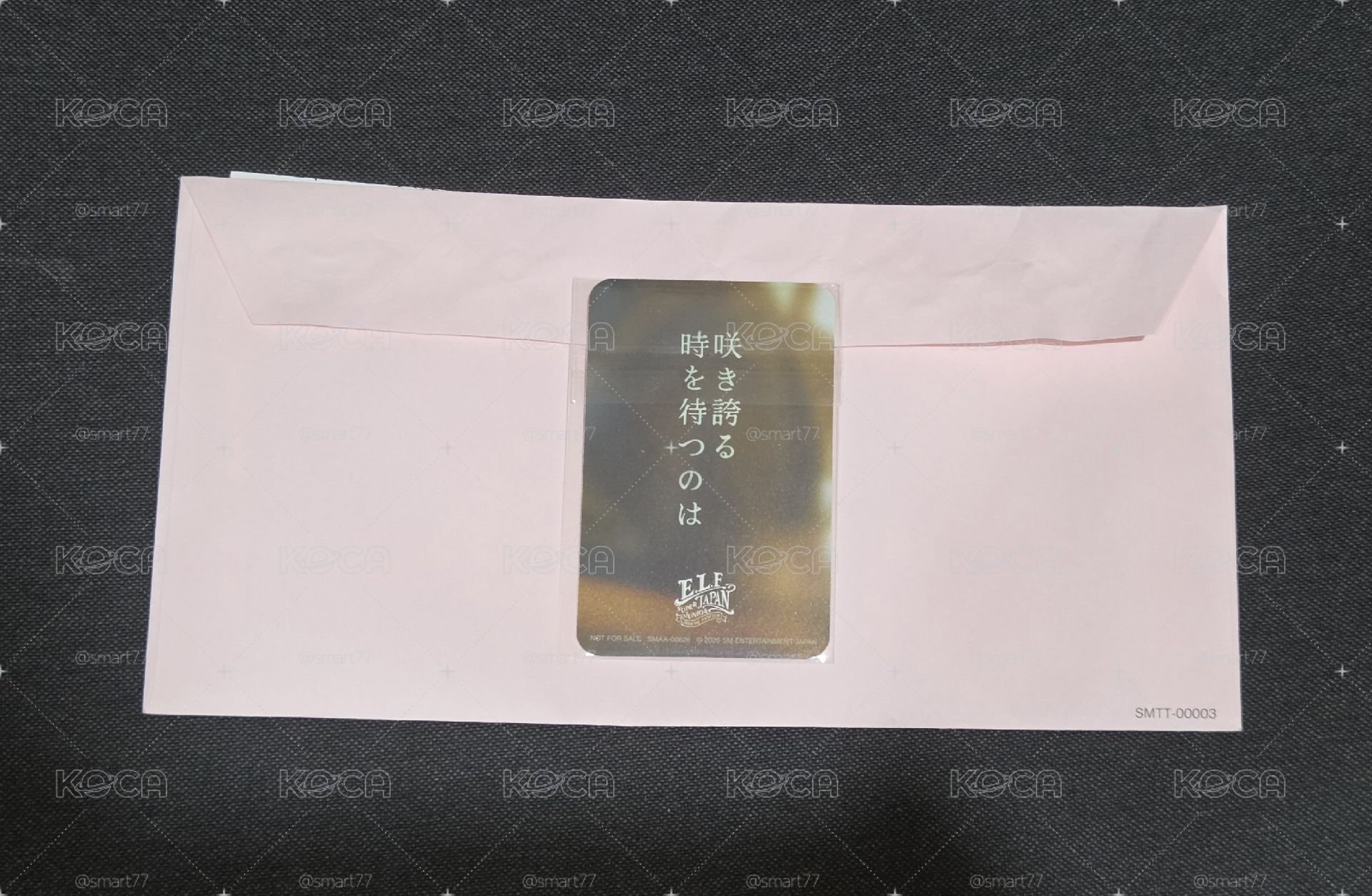 日本JP SM會員禮 藝聲抽選小卡