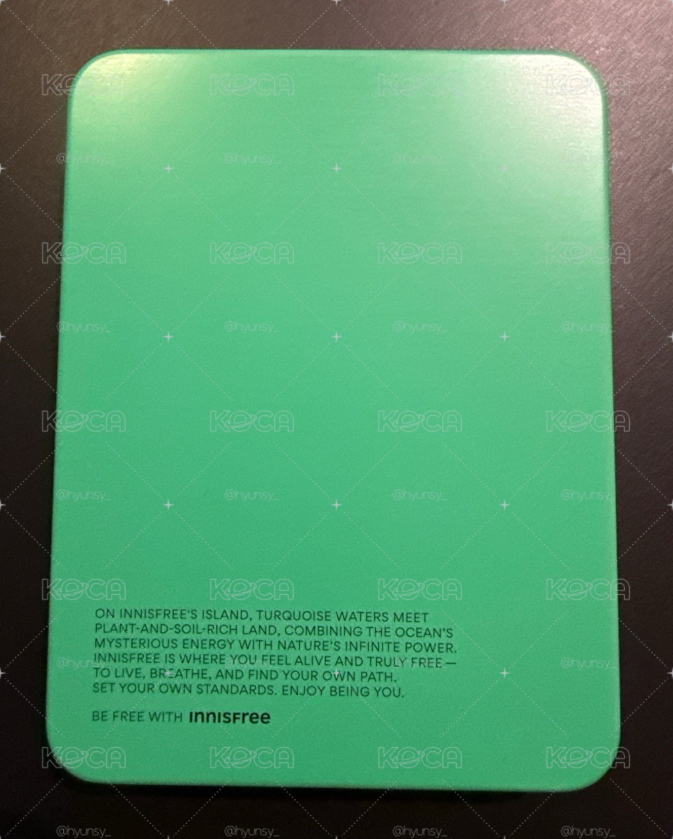 奎 Innisfree 鐵盒明信片