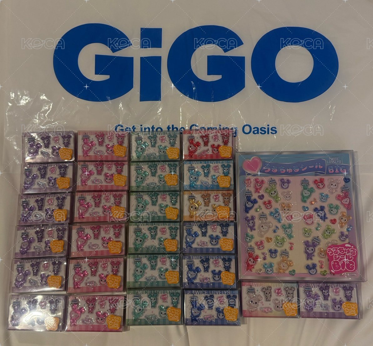 現貨Twice lovelys x GiGO水晶貼紙