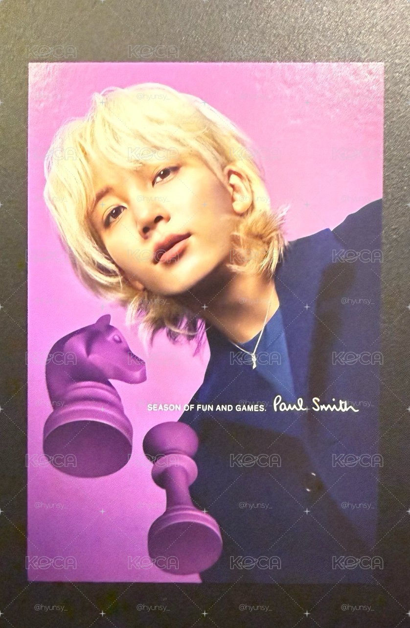 PaulSmith meet JEONGHAN 明信片 絕版