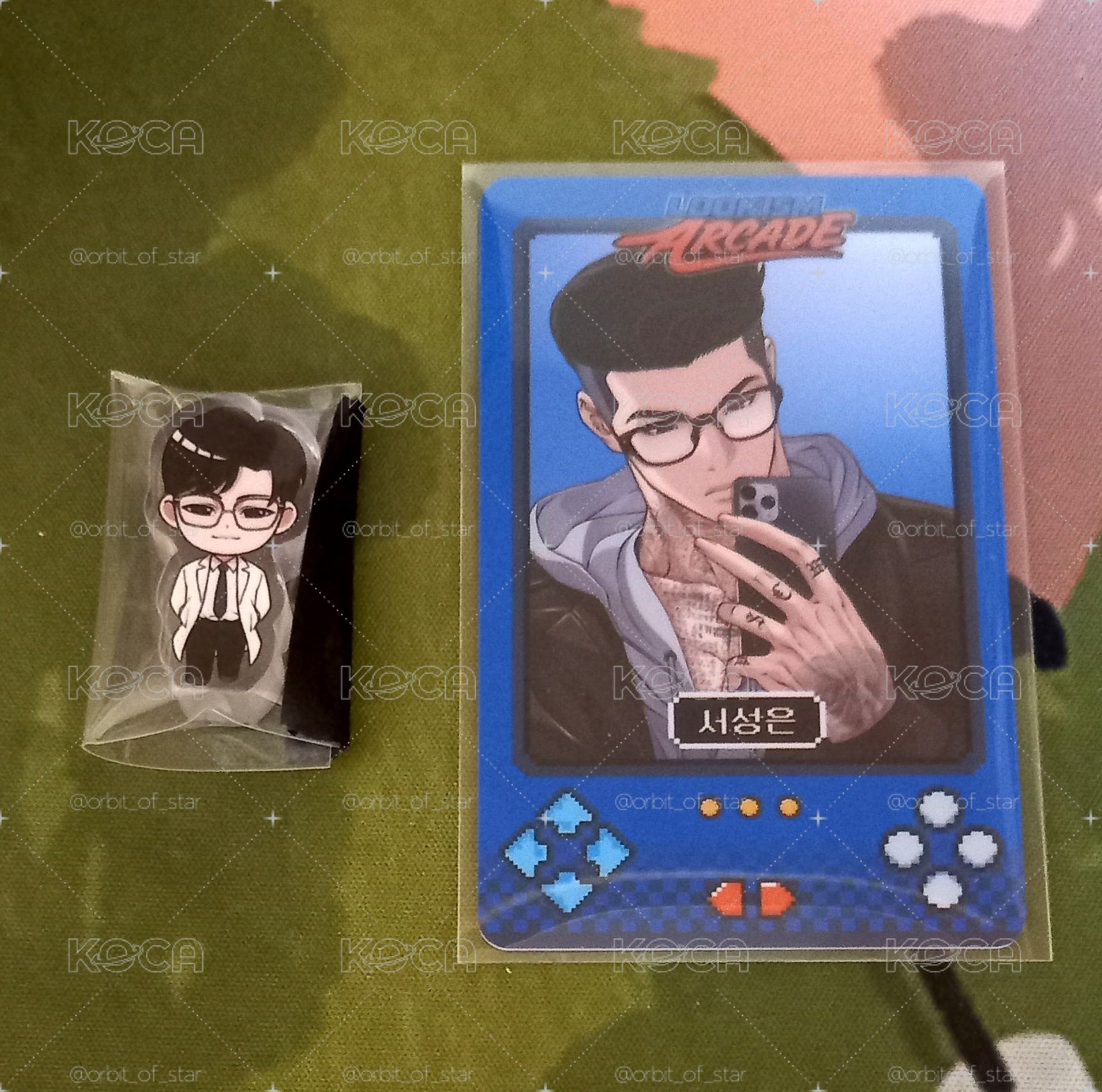 看臉時代 徐晟恩遊戲卡+白漢傑小壓克力