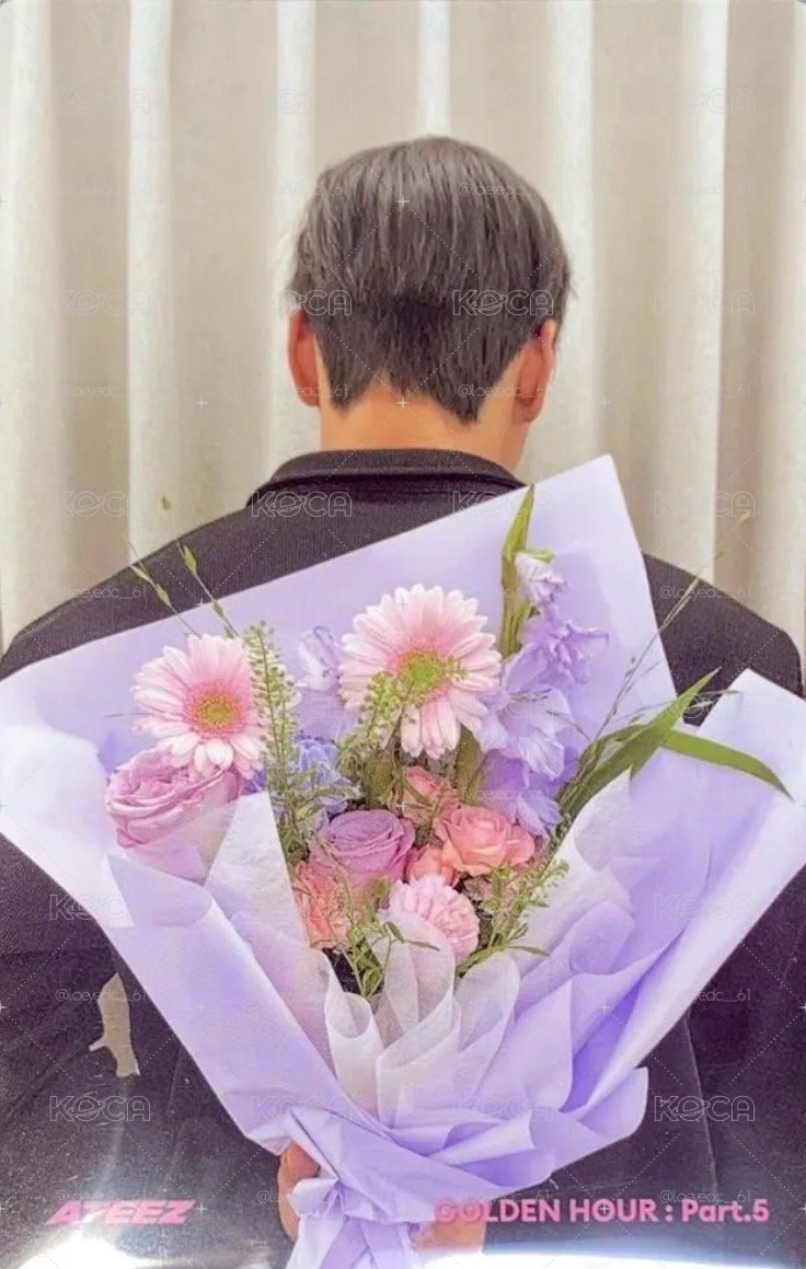🪜ATEEZ GH5 TOKTOQ DIGIPACK 特典卡 Bouquet ver.💐San