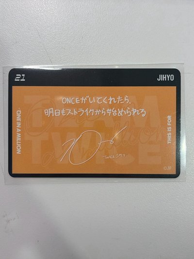 TWICE 志效 小隊 小卡