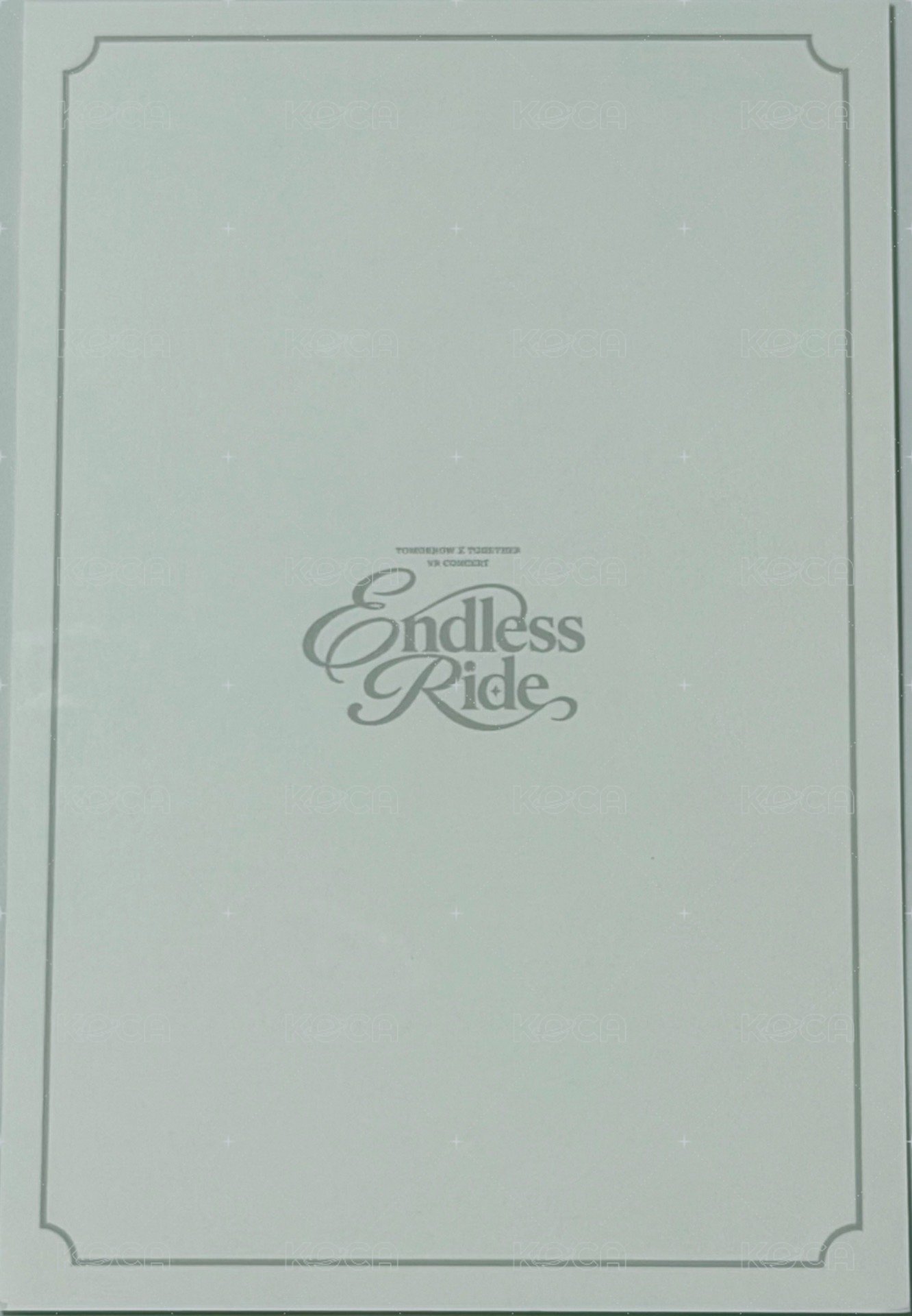 ENDLESS RIDE 明信片  背面