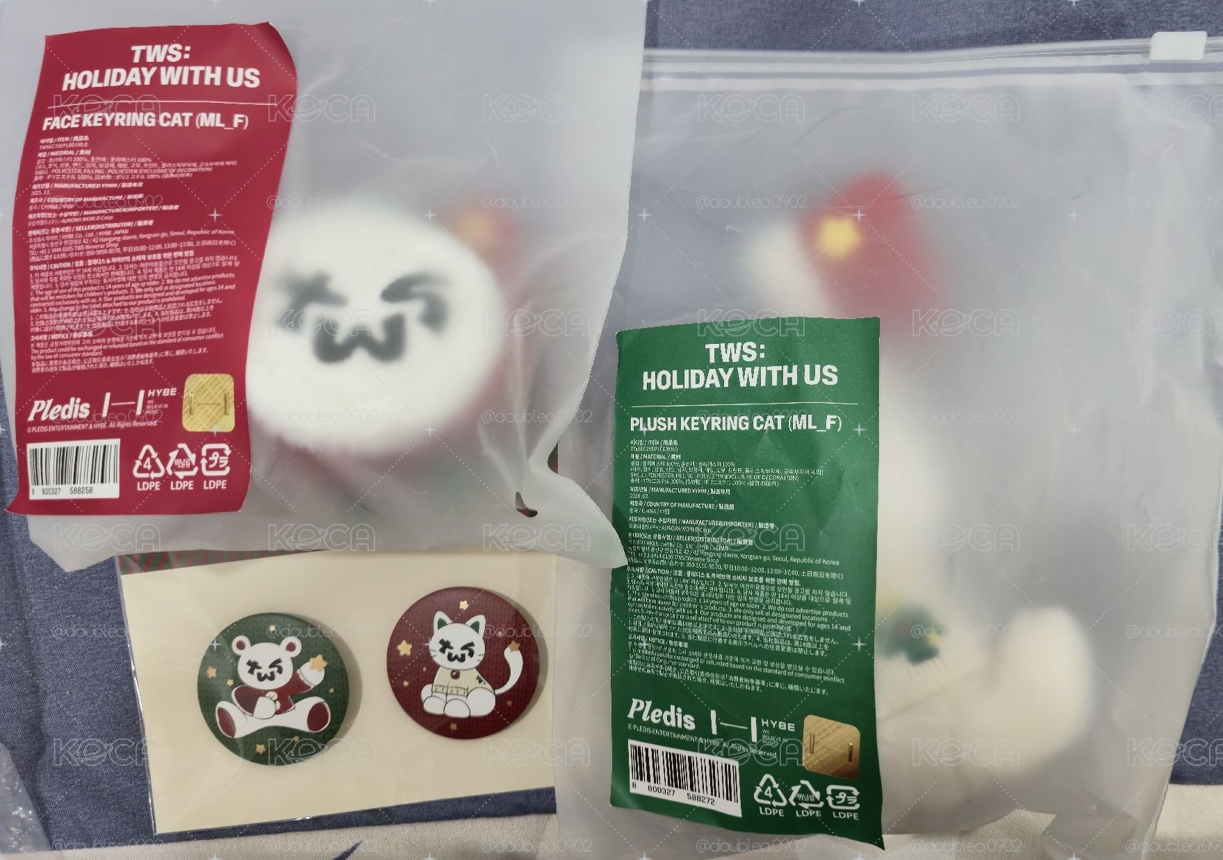 TWS 聖誕系列 娃娃吊飾 大頭吊飾 徽章