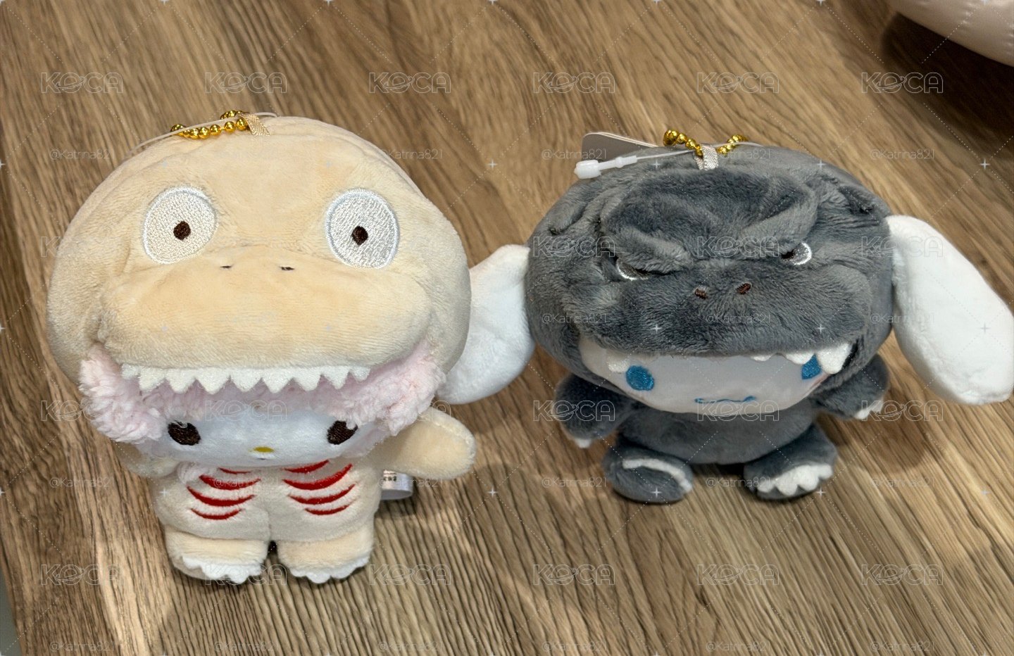 SANRIO×GODZILLA哥吉拉聯名系列 大耳狗 吊娃 