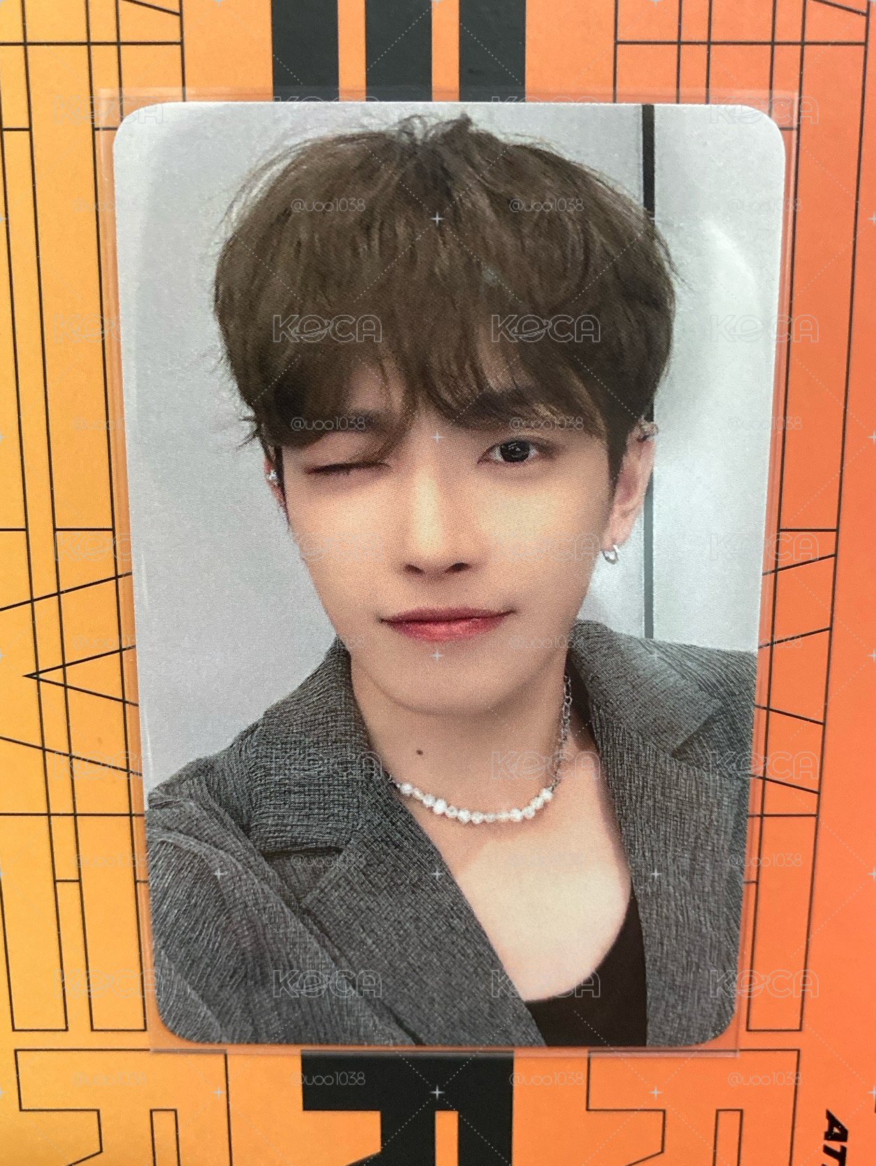 Ateez Outlaw everline 特典卡 弘中
