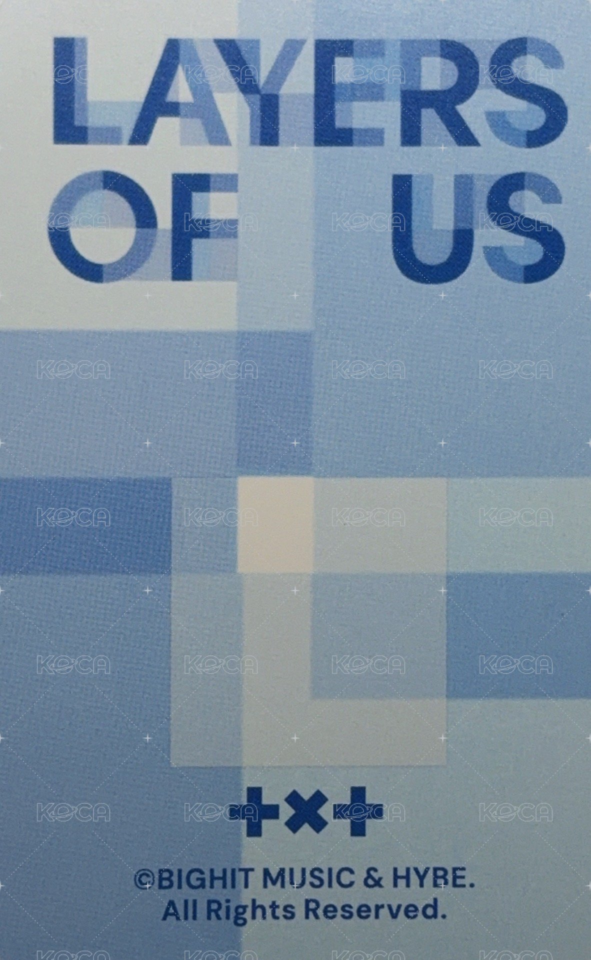 LAYER OF US 韓國 入場卡 / 場限卡 TYPE B 背面