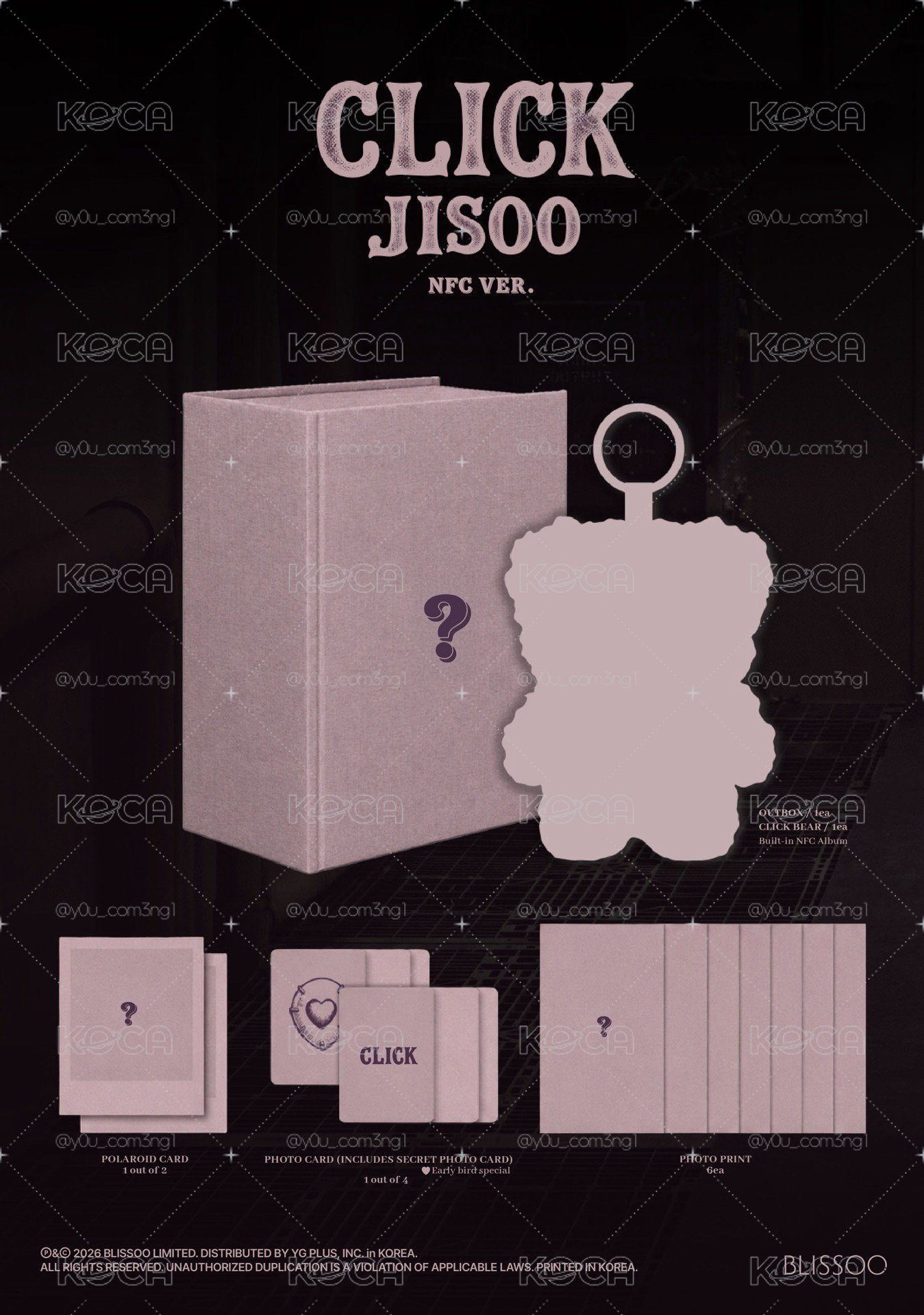 Jisoo Click NFC小熊版