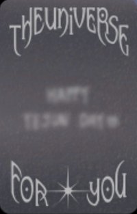 26藝俊生日禮 周邊卡 灰款