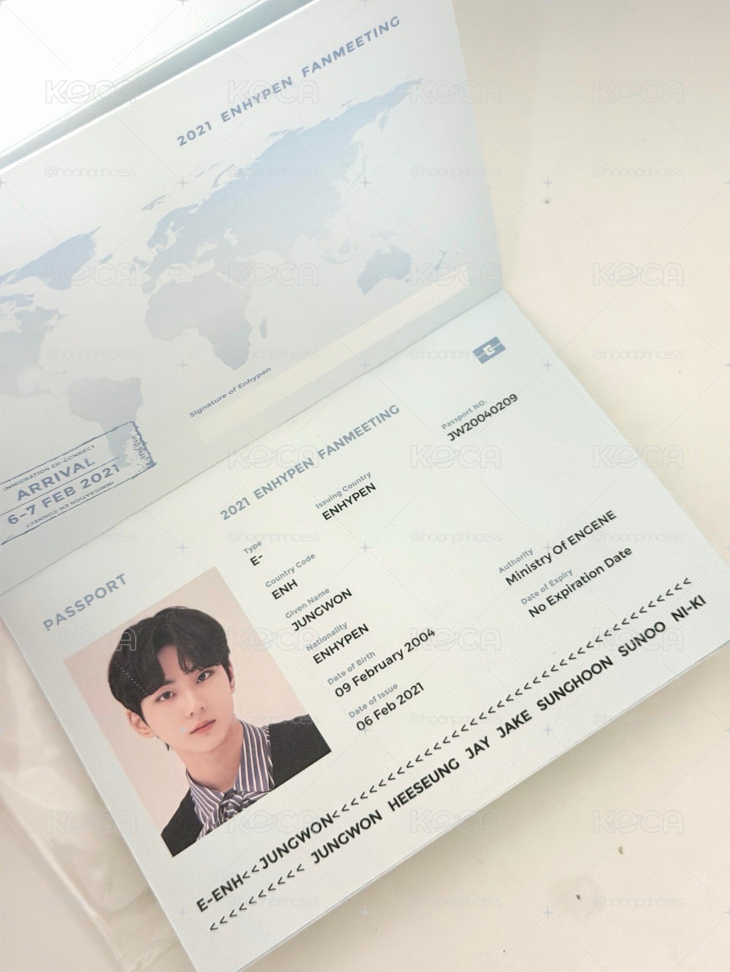 enhypen 2021 en-connect dvd 禎元護照