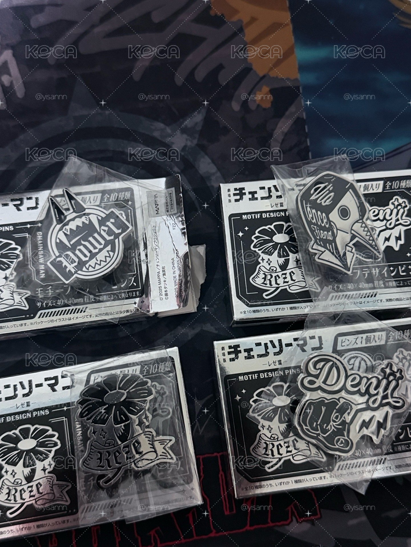 鏈鋸人 金屬徽章 蕾潔 淀治 帕瓦 暴力