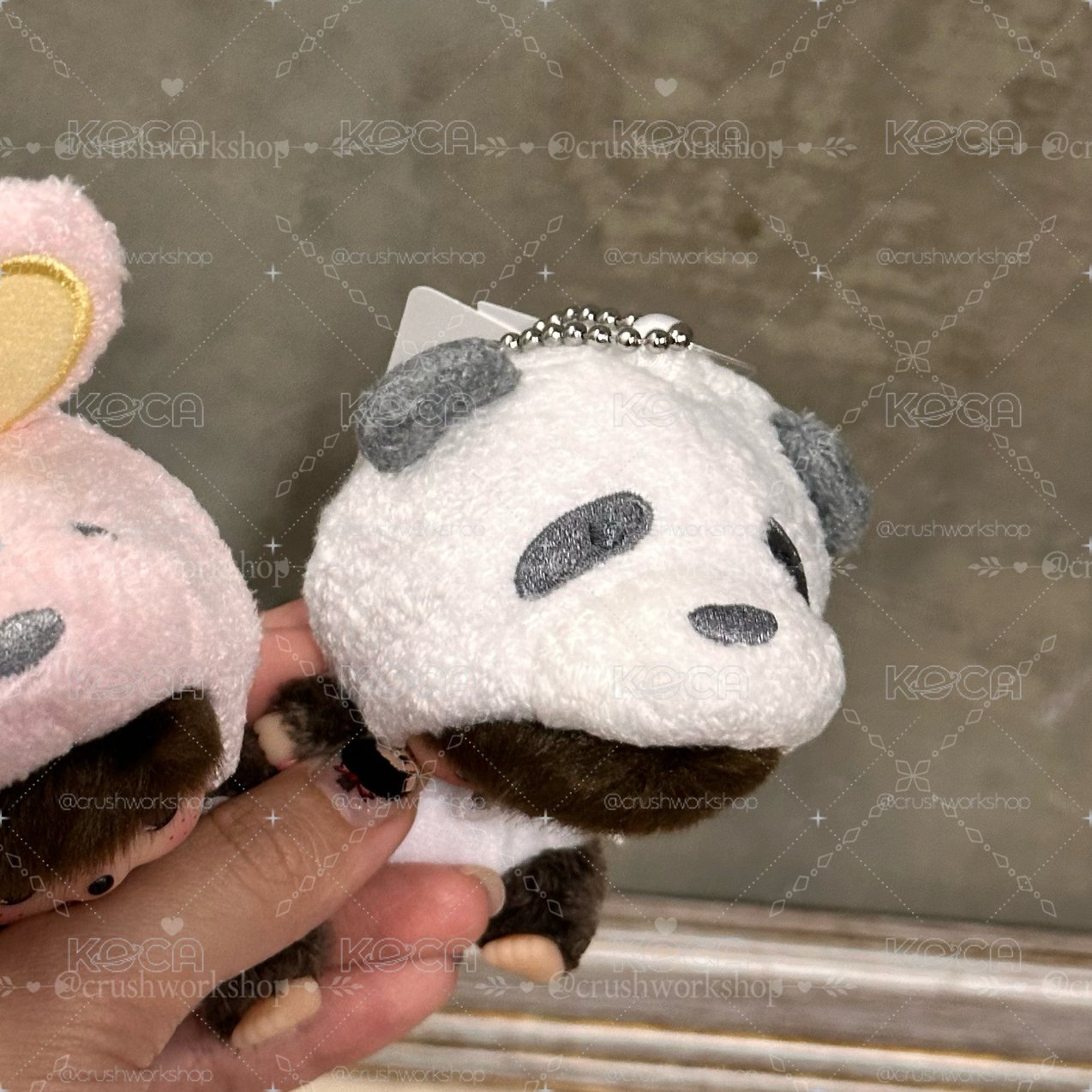日版bebichhichi 動物變裝系列吊飾 熊貓