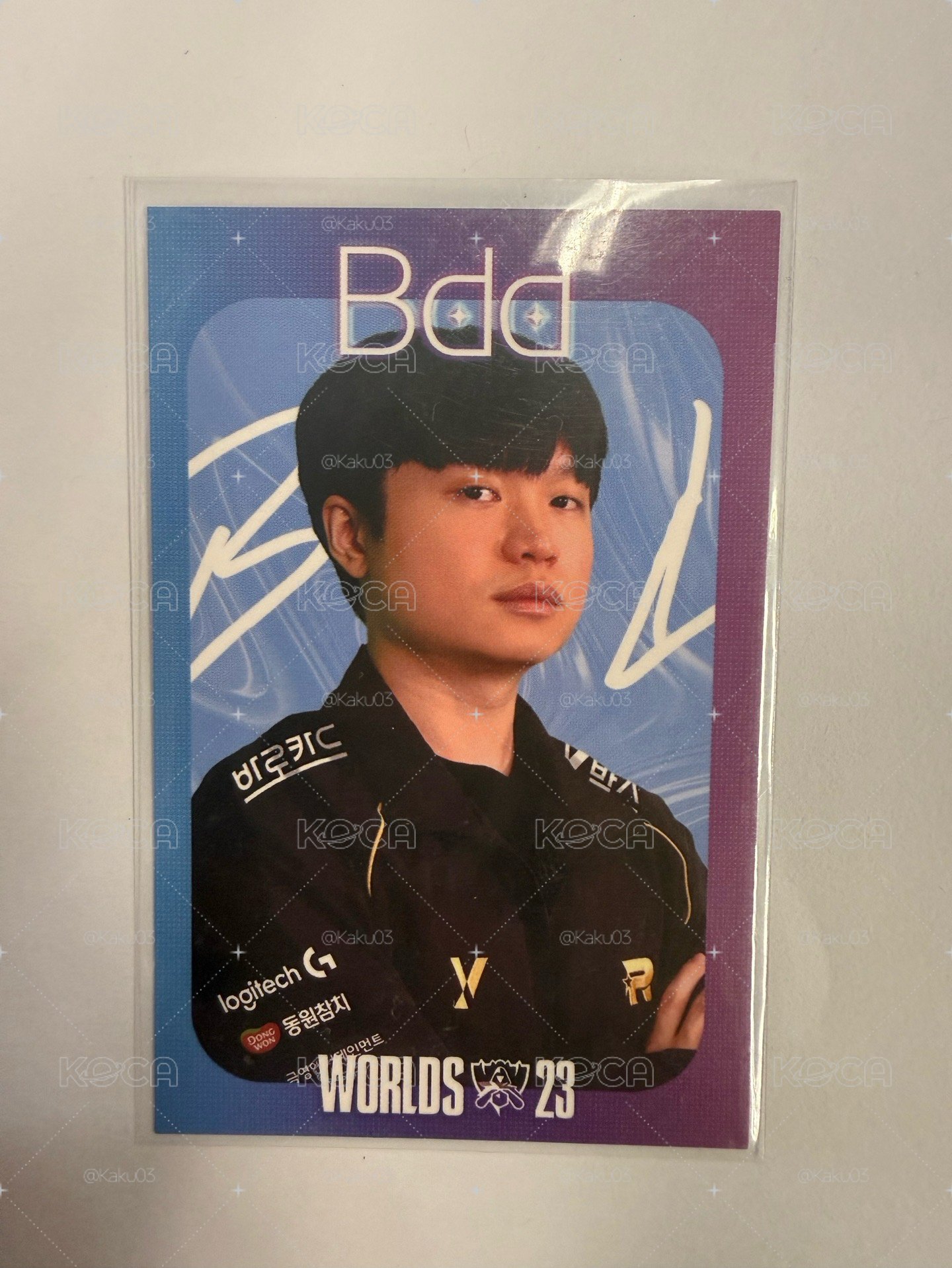 2023年KT世界賽 Bdd小卡觀賽卡