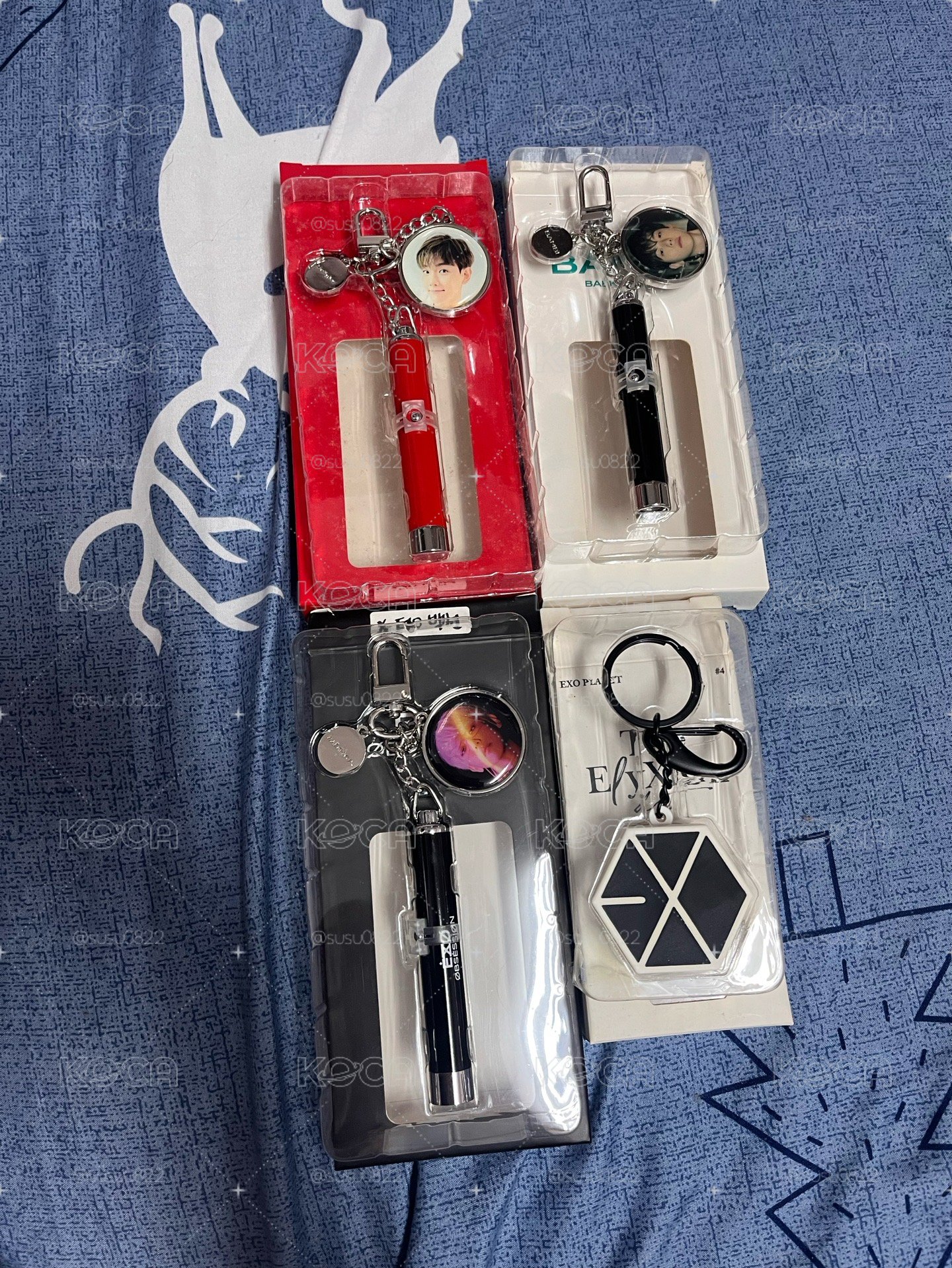 EXO 官方投影筆 吊飾