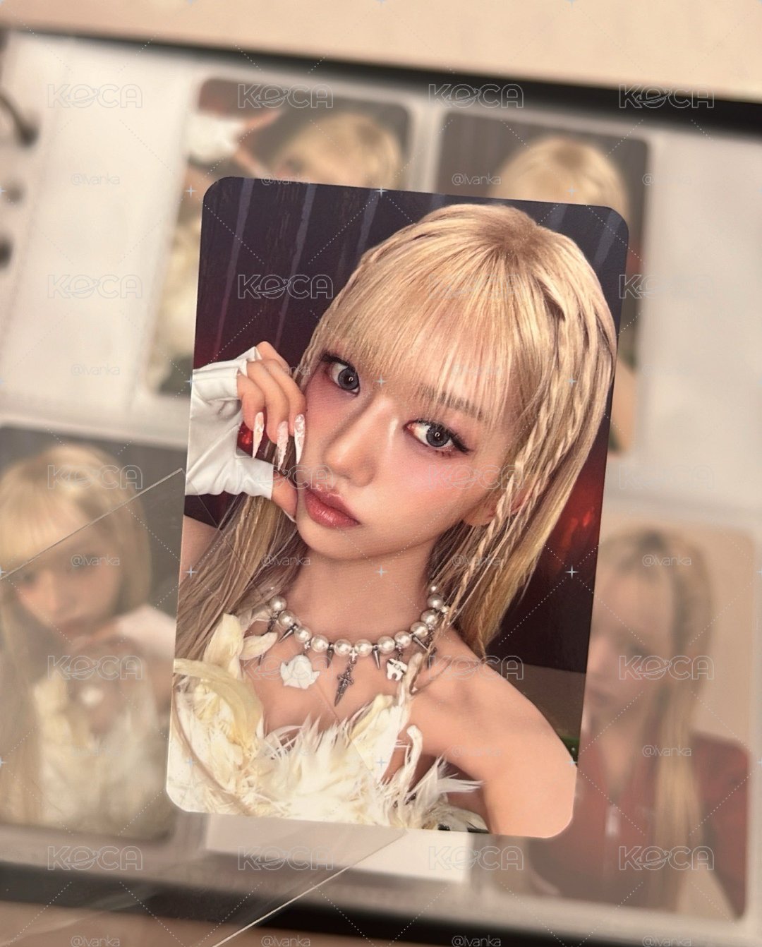 Sooin金髮造型小卡