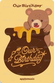 Our Birthday am 線上2.0 簽售卡  背面