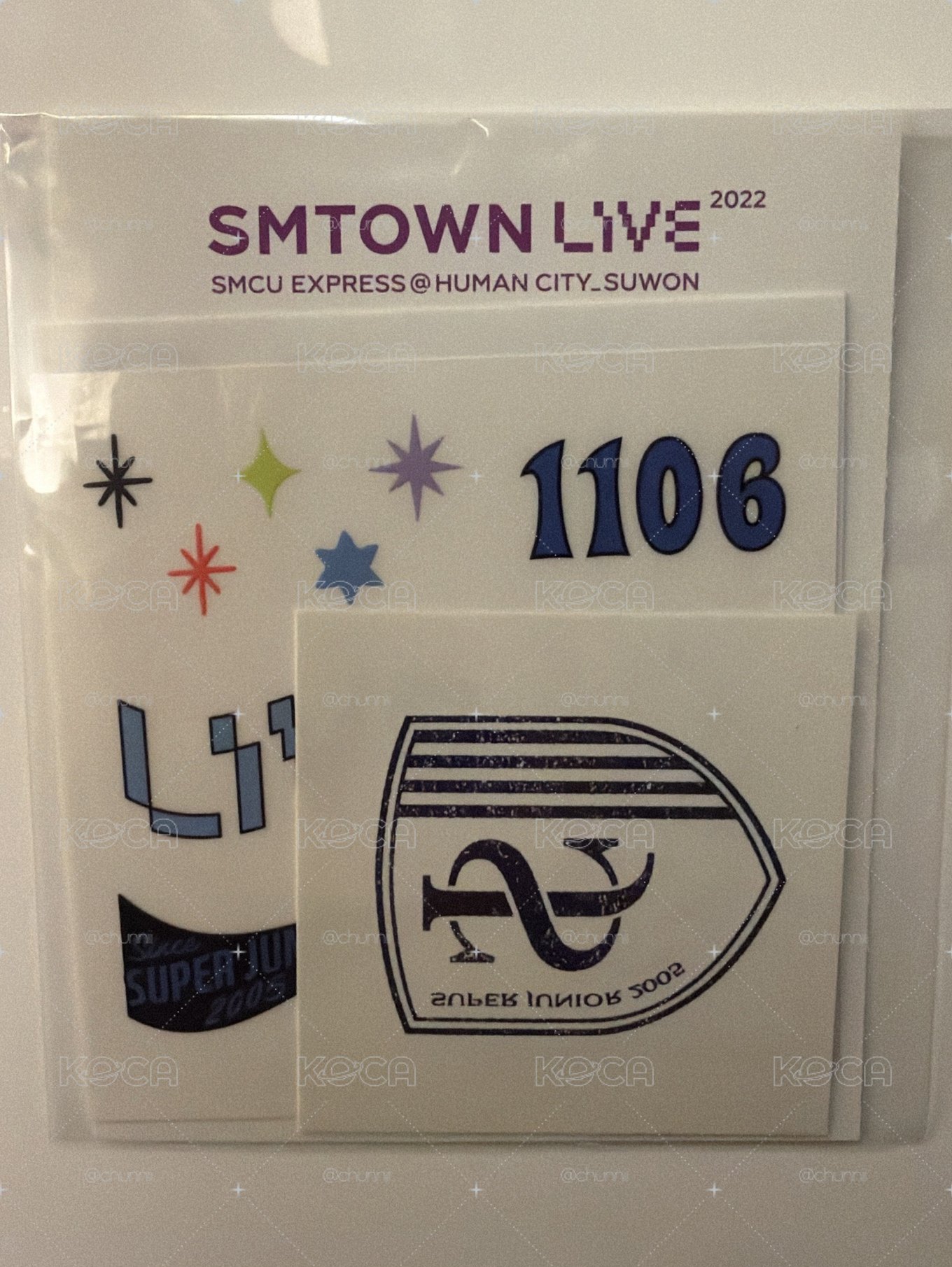 藝聲 smtown紋身貼紙（整組）