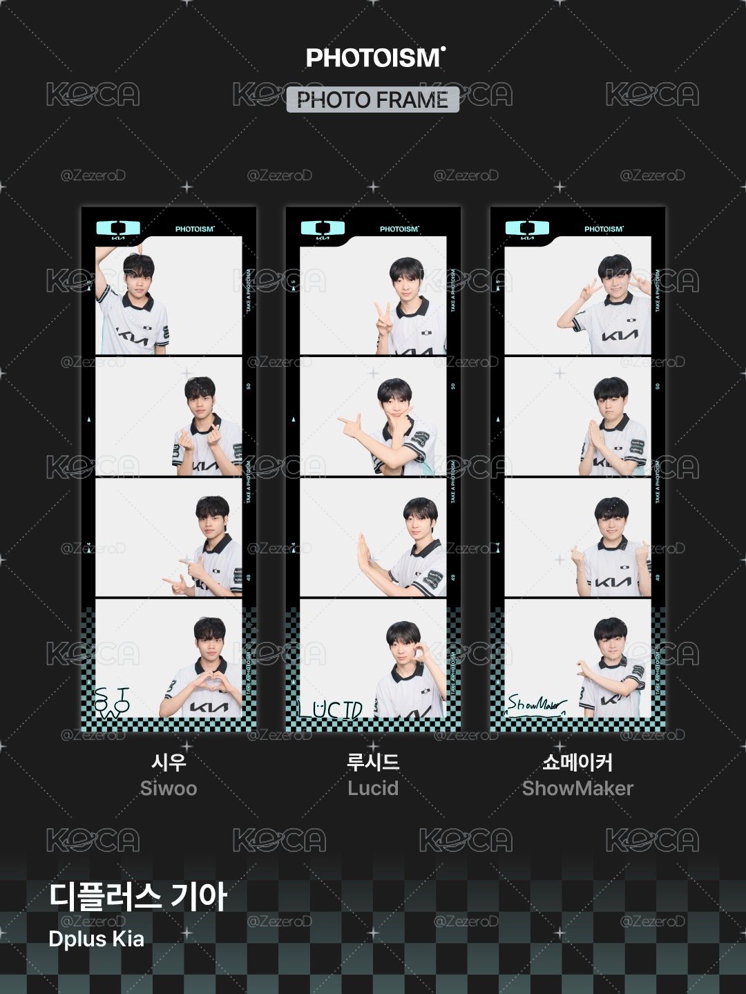 Dplus Kia X snapism X photoism 人生四格卡 代印 