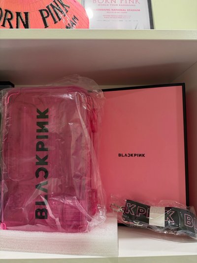 BLACKPINK手燈包+官方粉槌卡（全新未使）