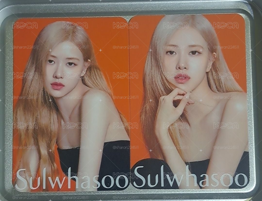 Rosé 雪花秀1.0代言卡（兩張）