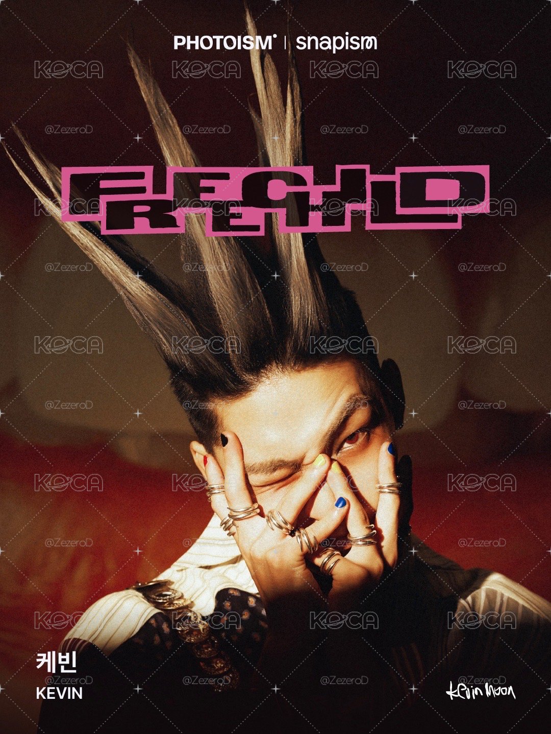 THE BOYZ KEVIN FREECHILD X snapism X photoism 人生四格卡 代印