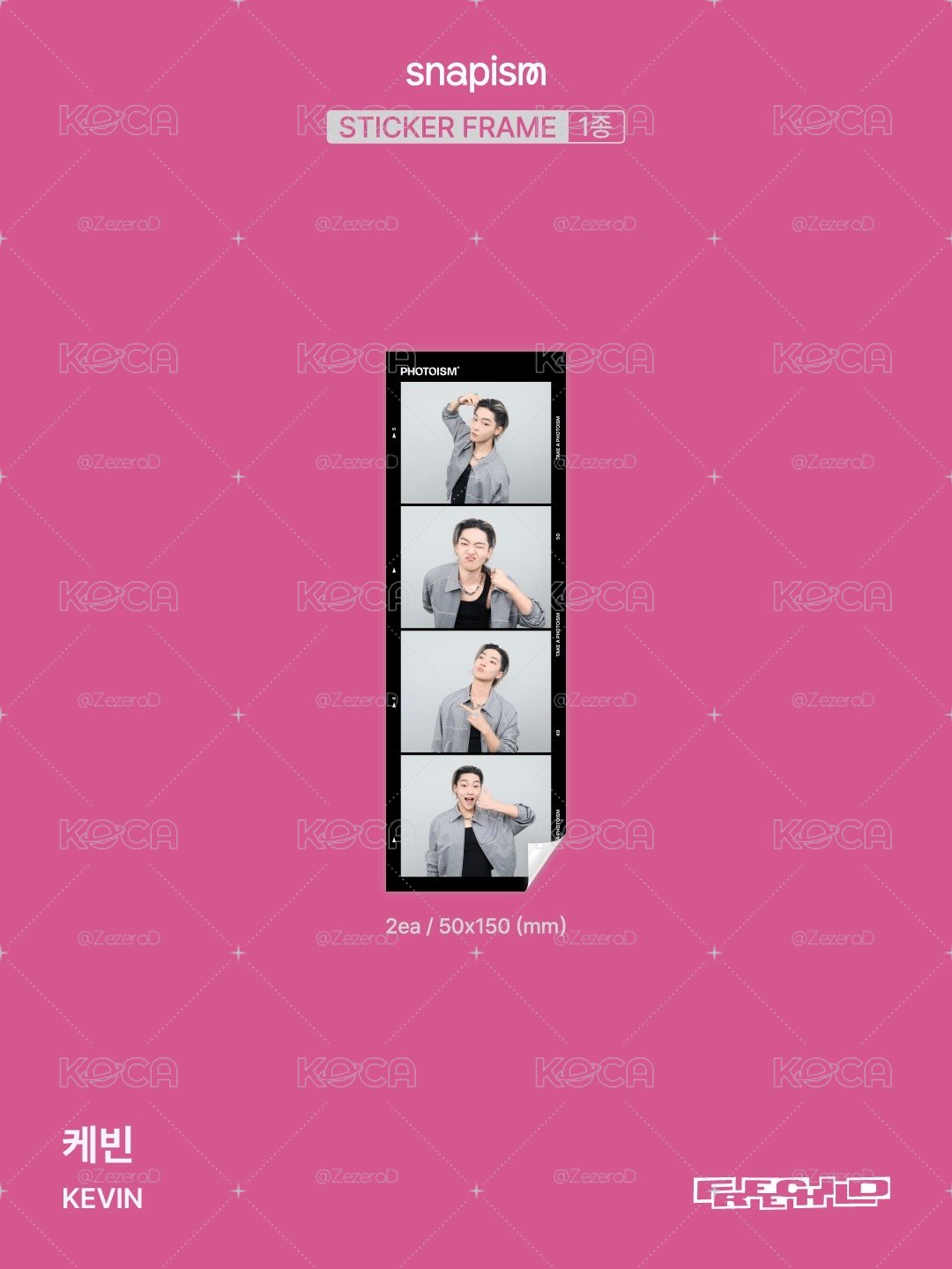 THE BOYZ KEVIN X snapism X photoism 人生四格卡 代印