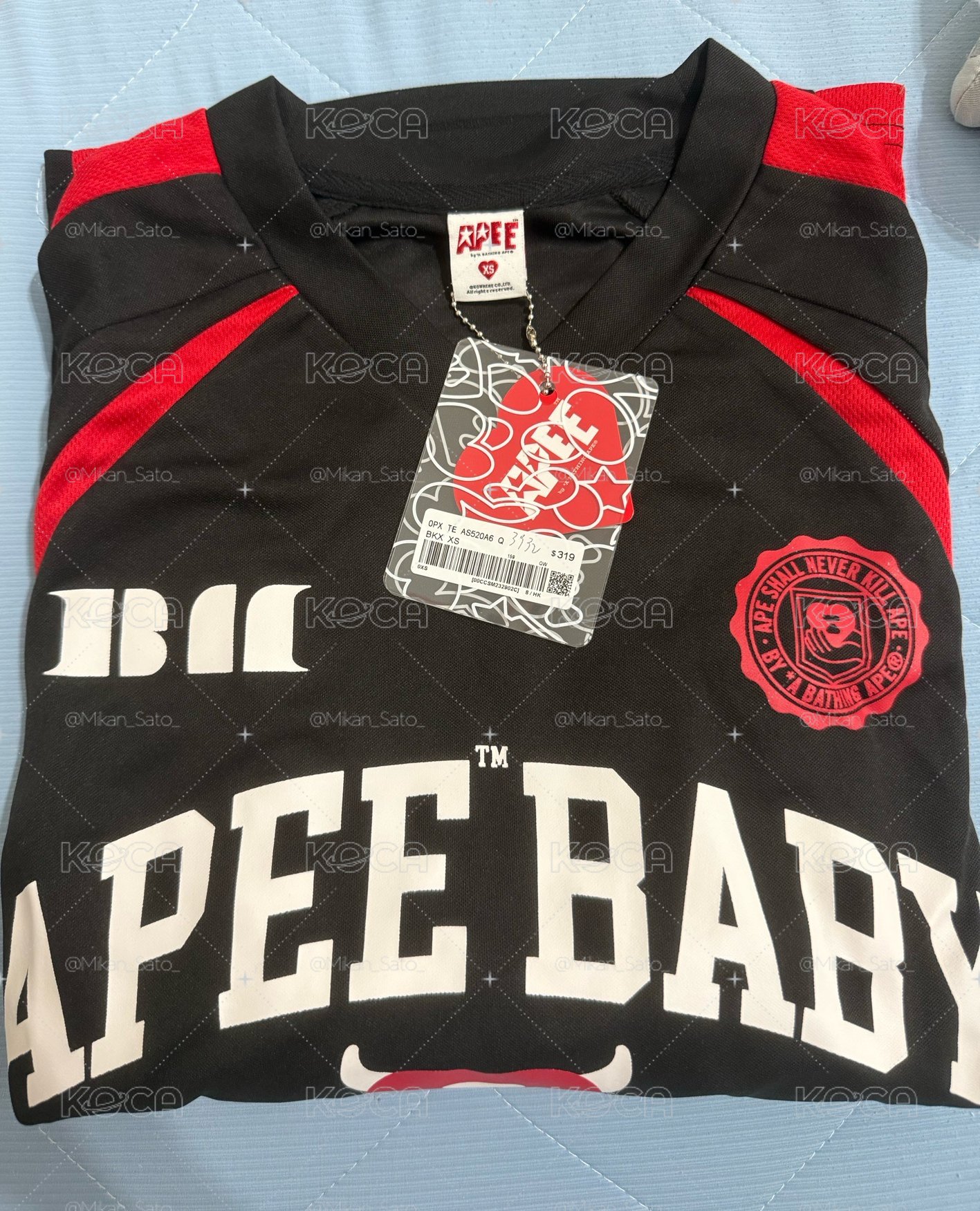 BM x Apee 聯名款 黑色球衣
