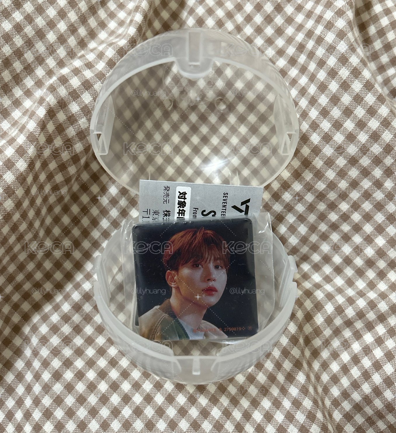 SEVENTEEN 萬代徽章 寛