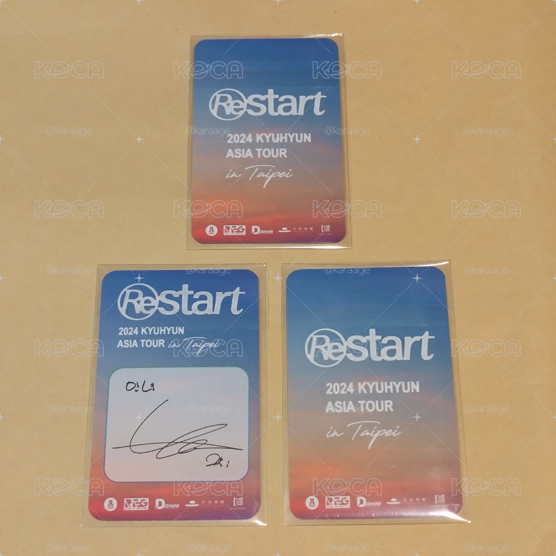 圭賢 Restart 台北場 入場卡