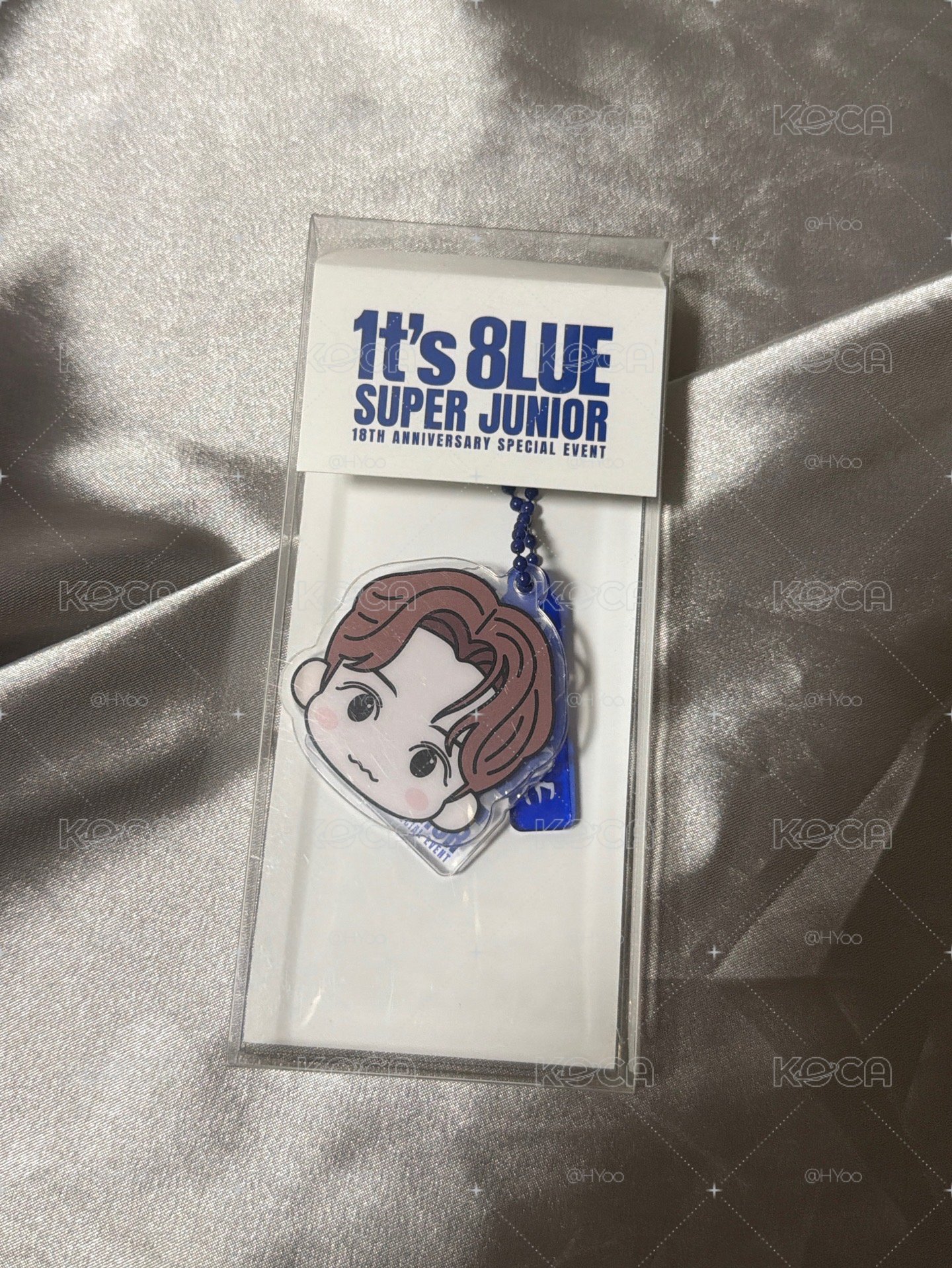 僅吊飾，無小卡！！SJ 1t's 8lue 鑰匙圈吊飾 東海