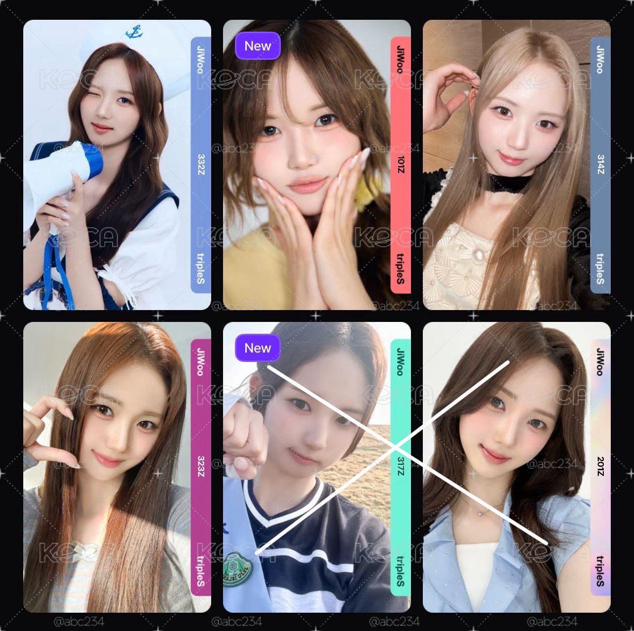 tripleS JiWoo 李知禹電子卡