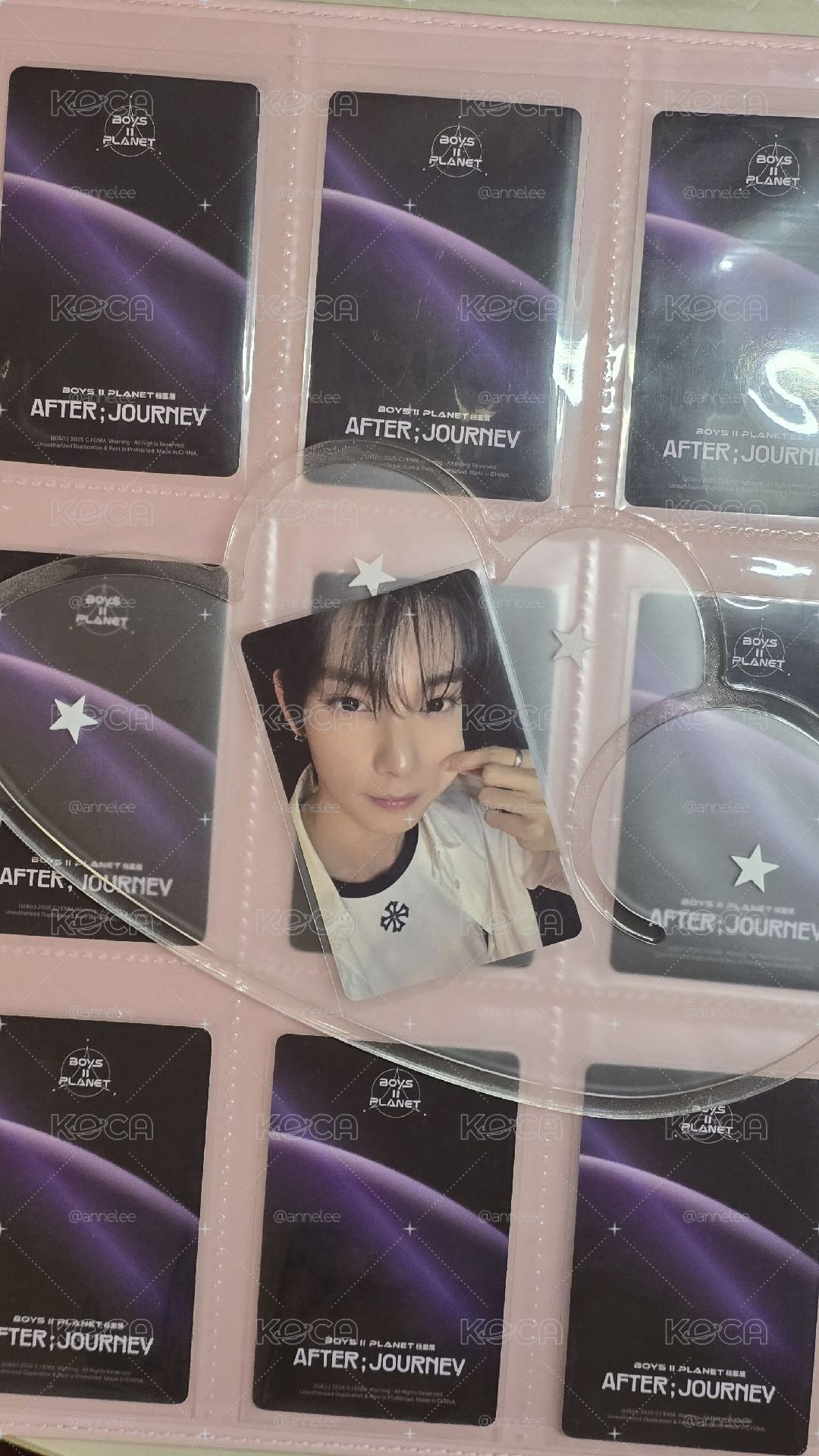 立于 BOYS ll PLANET 아카이브展覧 AFTER;JOURNEY in 首爾 周邊卡 第一週