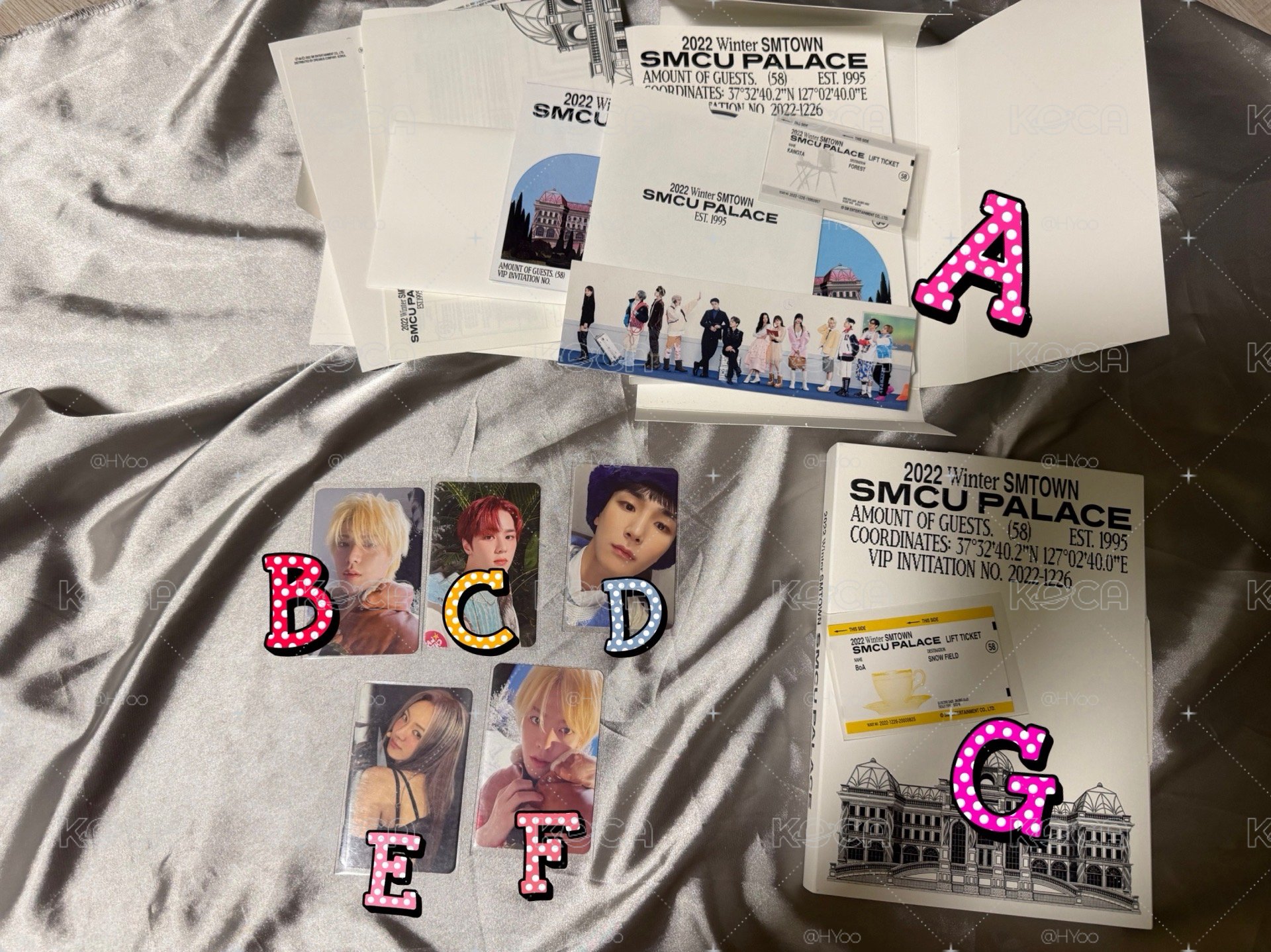 2022 SMTOWN 冬專 SMCU PALACE Key 孝淵 YUTA 空專 小卡