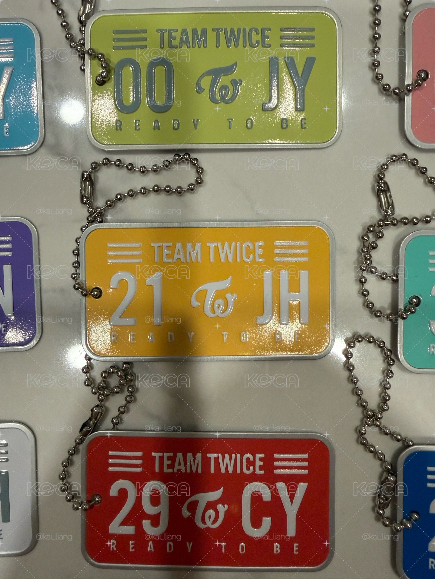 Twice 五巡 車牌鑰匙圈吊飾  整套
