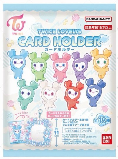 TWICE LOVELYS X BANDAI 卡套(盒)未拆封(現）