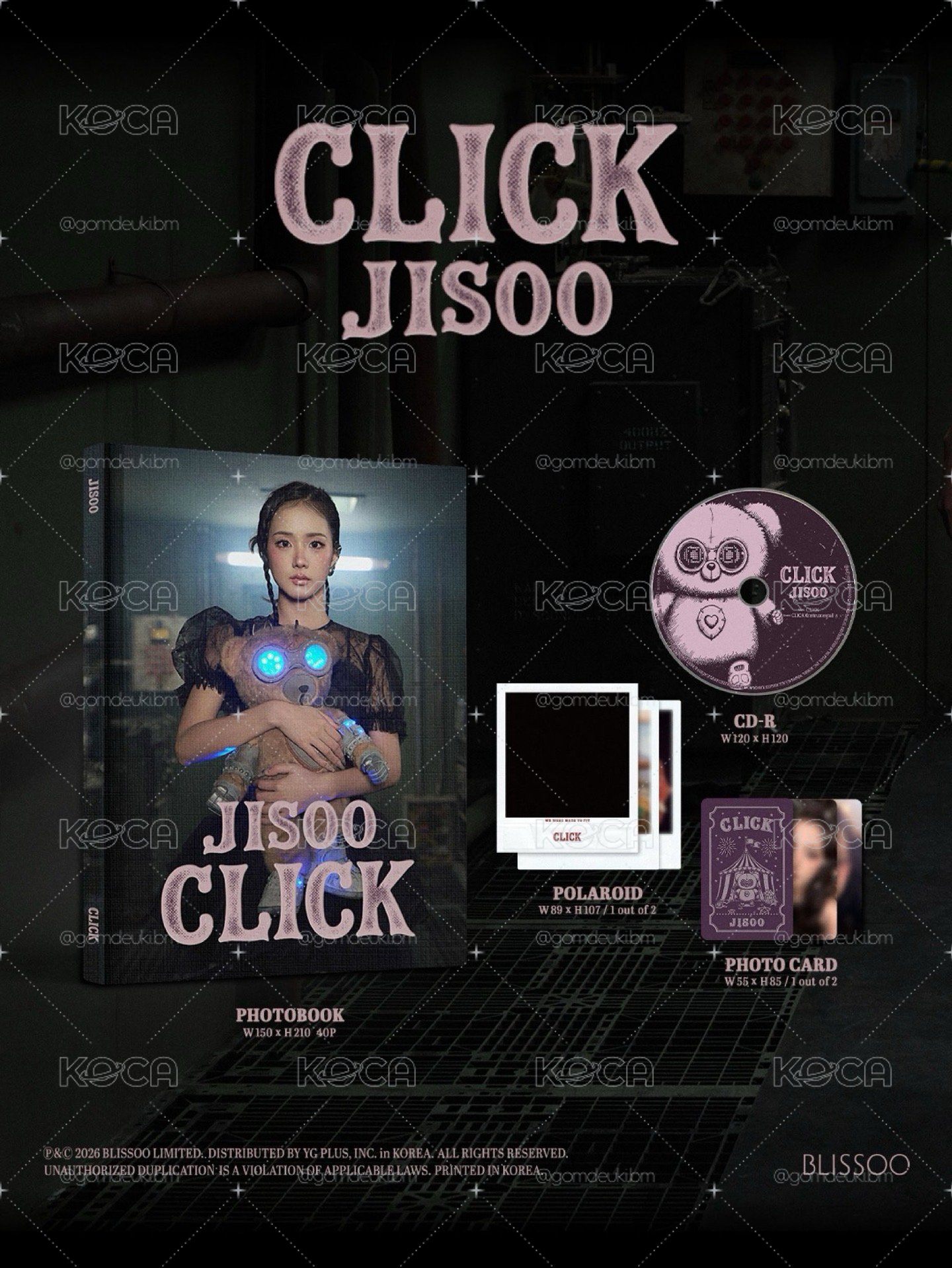 預購 · BP JISOO CLICK專輯 K4/YG通路
