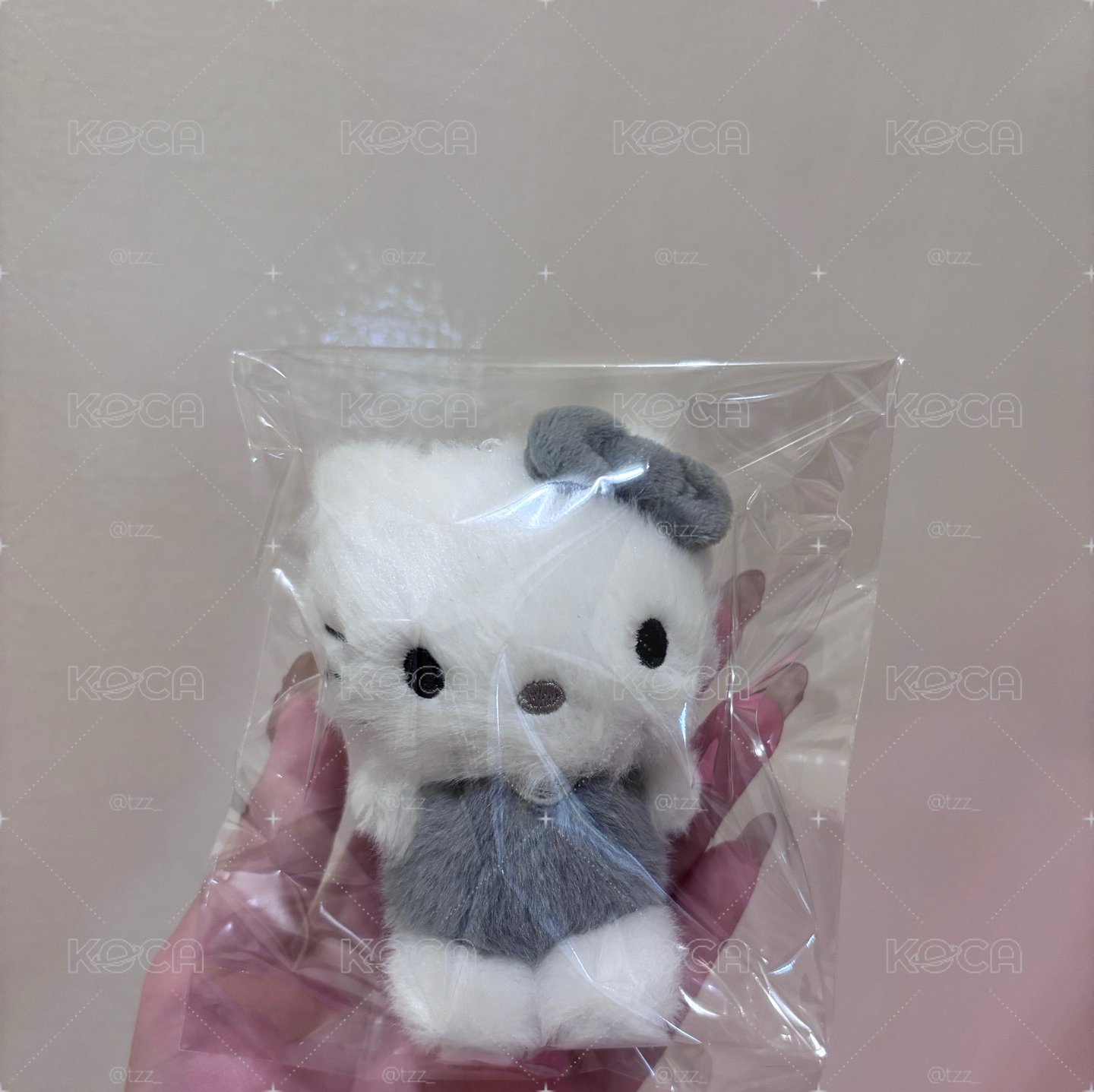 韓國 kitty 凱蒂貓 灰色 吊飾 娃娃