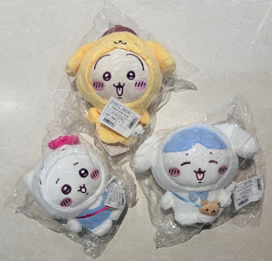 吉伊卡哇x三麗鷗 吊飾娃/S娃