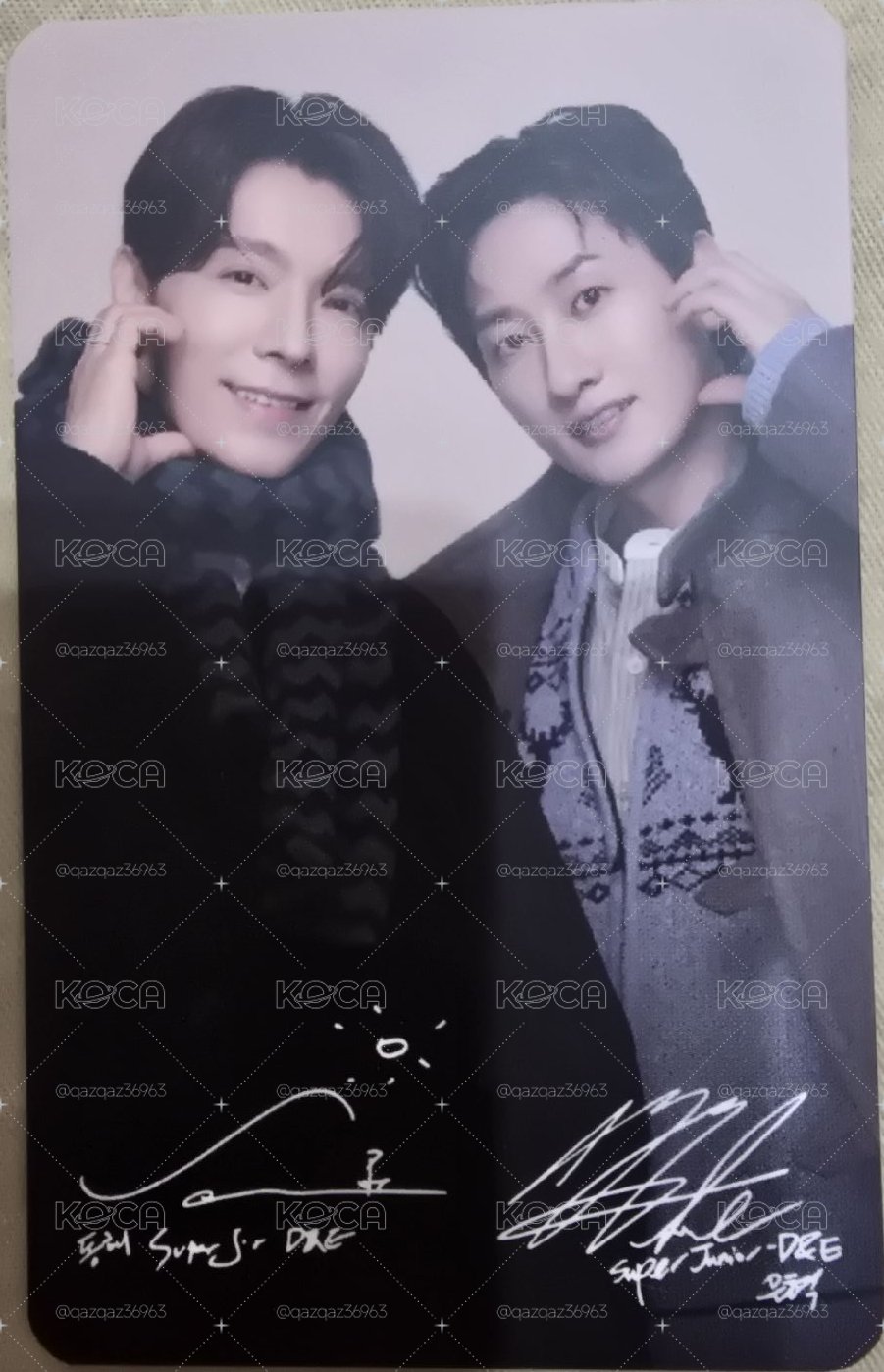 Super Junior D&E 7-11代言卡
