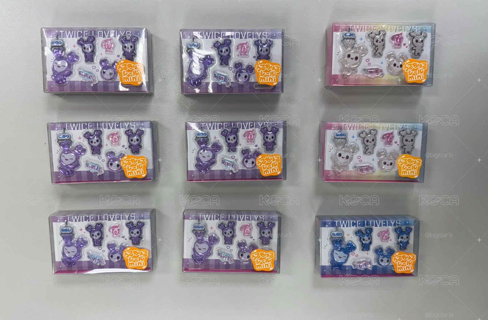 現貨速出！ Gigo 紗💜瑜💙水晶貼紙 