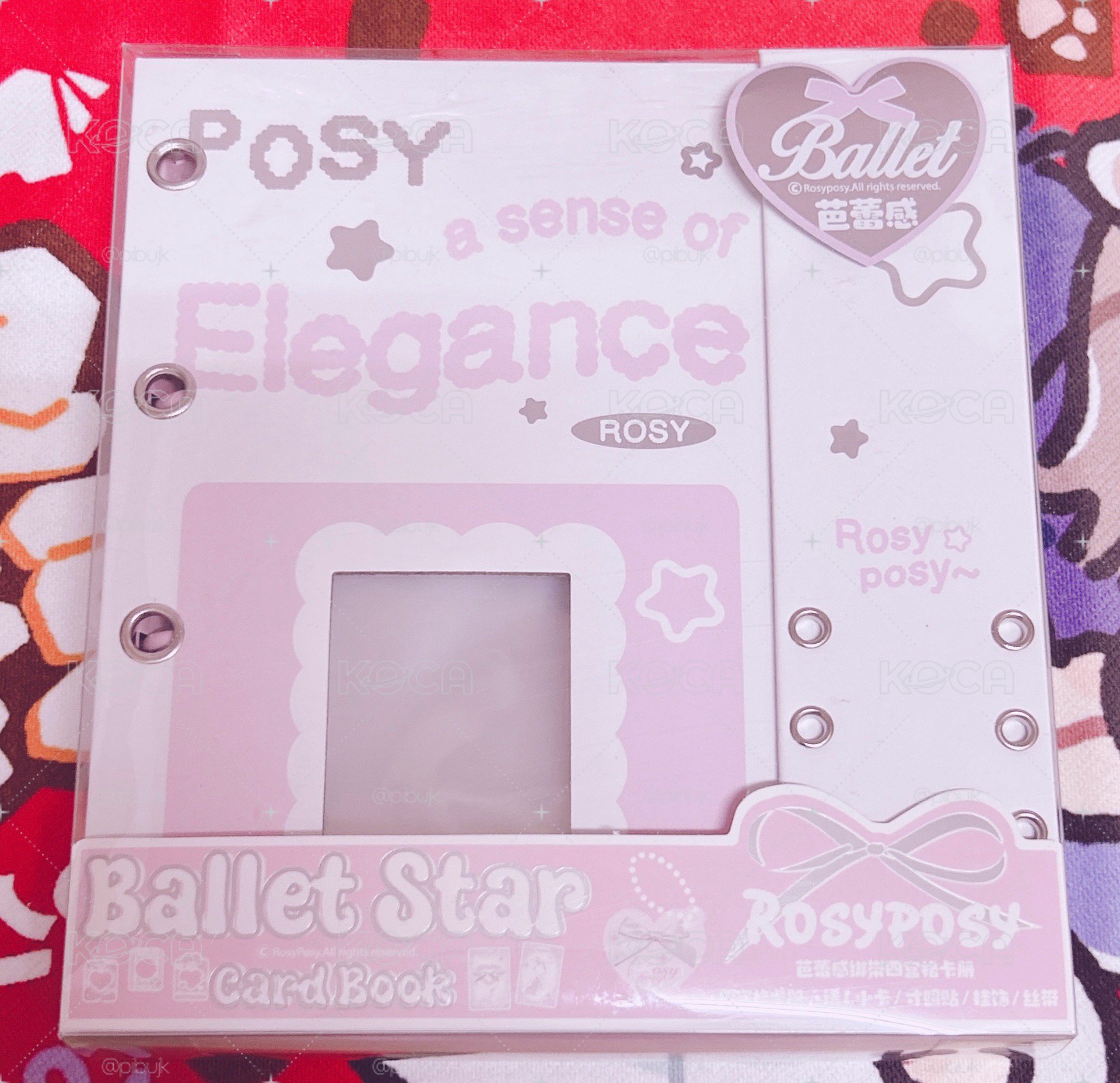 RosyPosy Soft Ribbon 綁帶四宮格卡冊