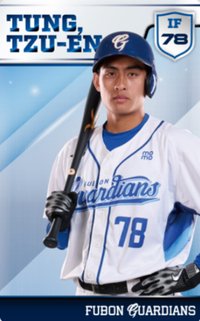主場限定收藏小卡 1.0 Fubon Guardians 球員卡 