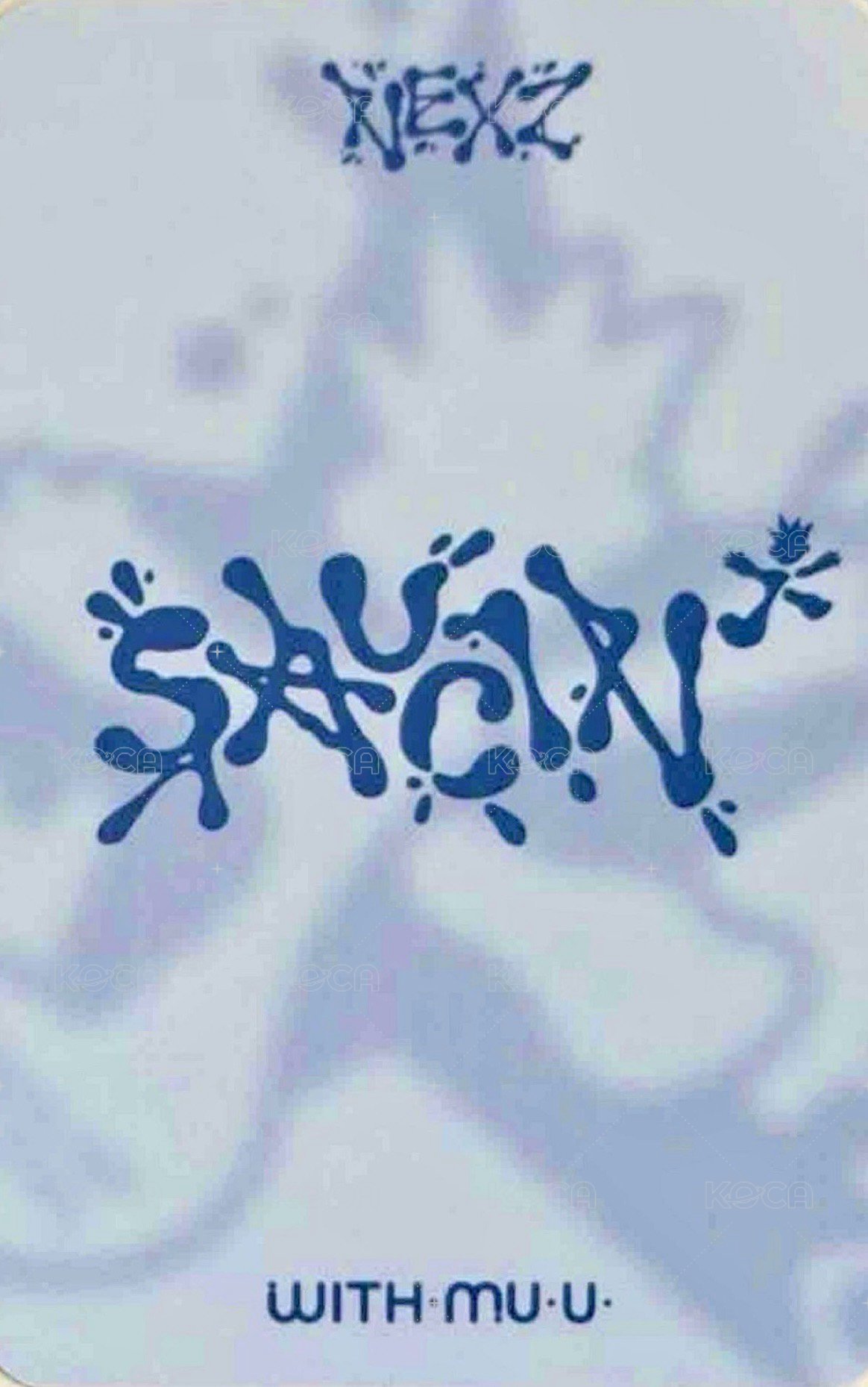 SAUCIN’ wm 特典卡  背面