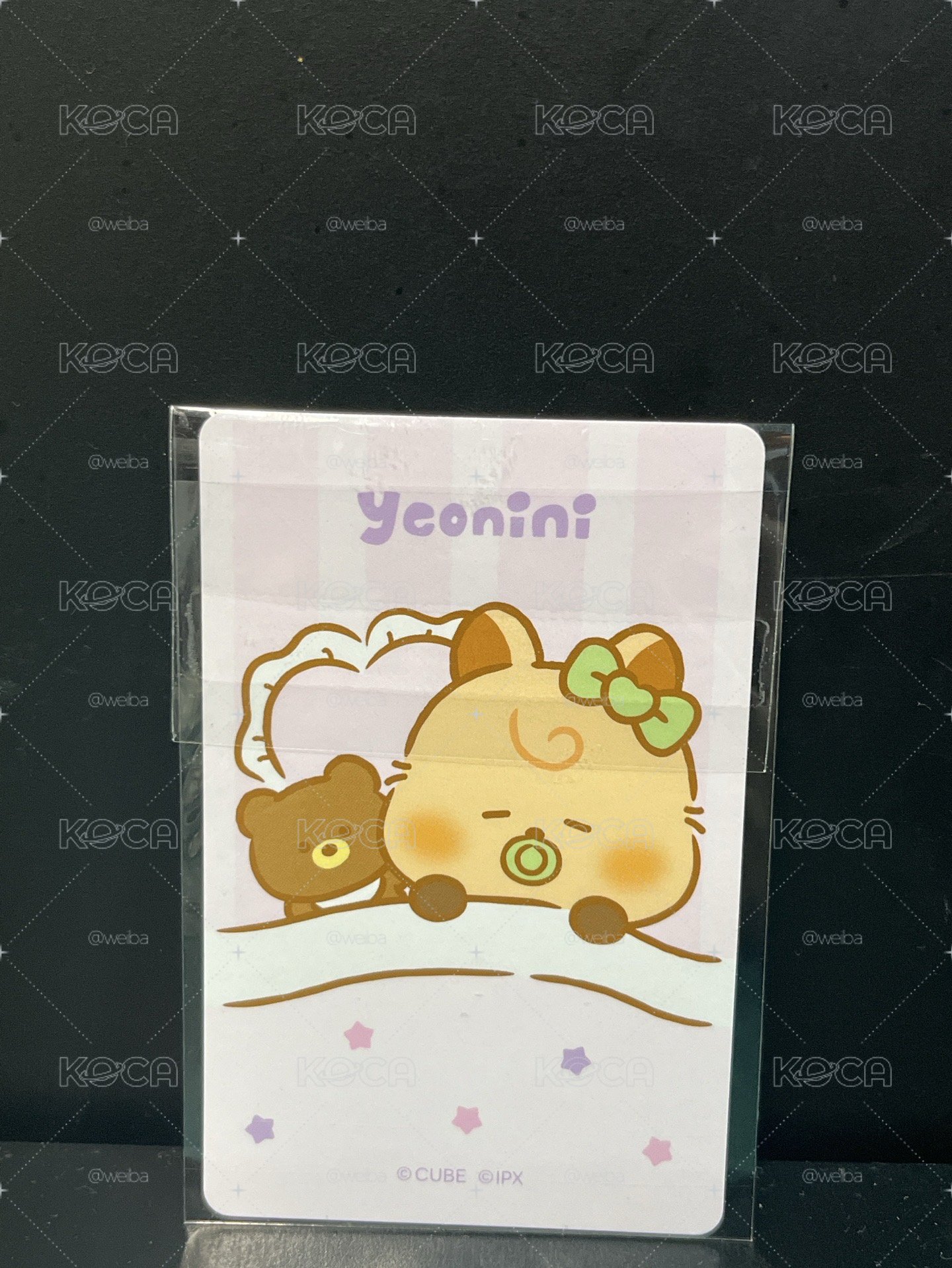 minini baby 吊飾麵娃卡 卡背睡覺yeonini