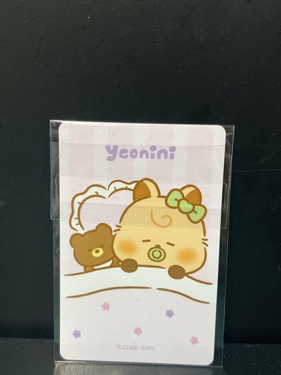 minini baby 吊飾麵娃卡 卡背睡覺yeonini