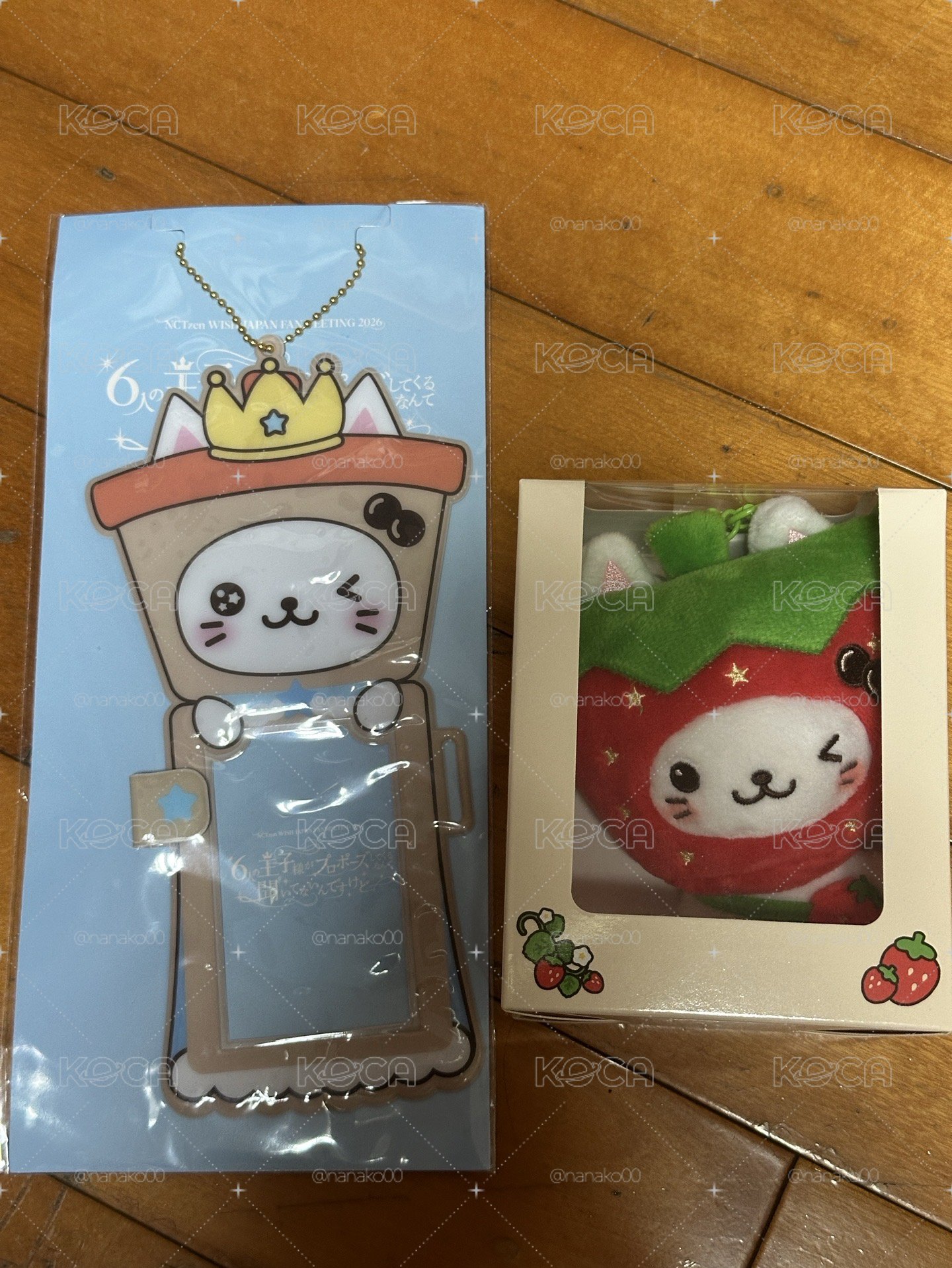 線下 草莓娃sioning、奶茶貓 卡套