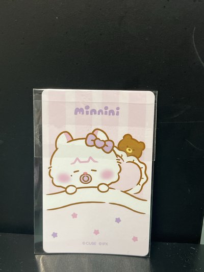 minini baby 吊飾妮娃卡 卡背睡覺minnini